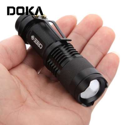 Different Size Colorful AA Battery Torches Tail Push Switch Mini Flashlight