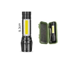 Super Small USB Direct Charger Mini LED Flashlight Torch COB Side Light Flashlight Micro USB Rechargeable Flashlight