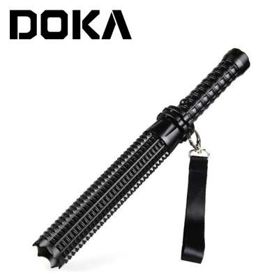 Police Security Mace Self Defensive Zoom Handheld Tactical Bat Telescoping Baton Flashlight